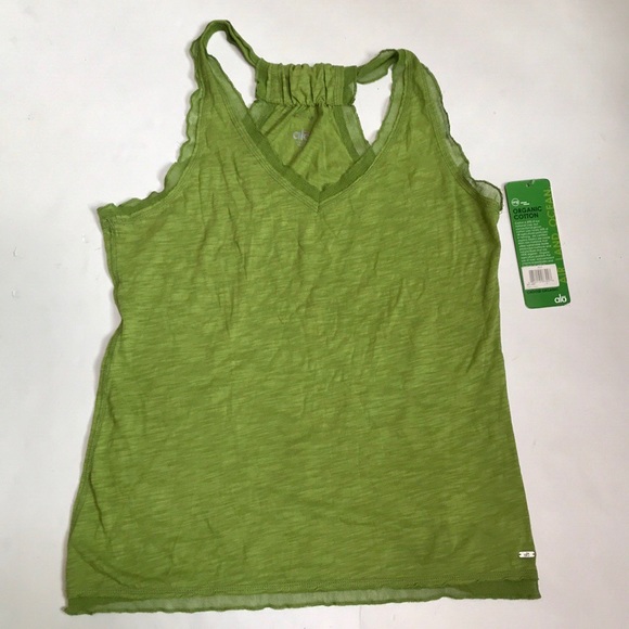 NWT Alo Organic Cotton Racerback Tank - Picture 2 of 8